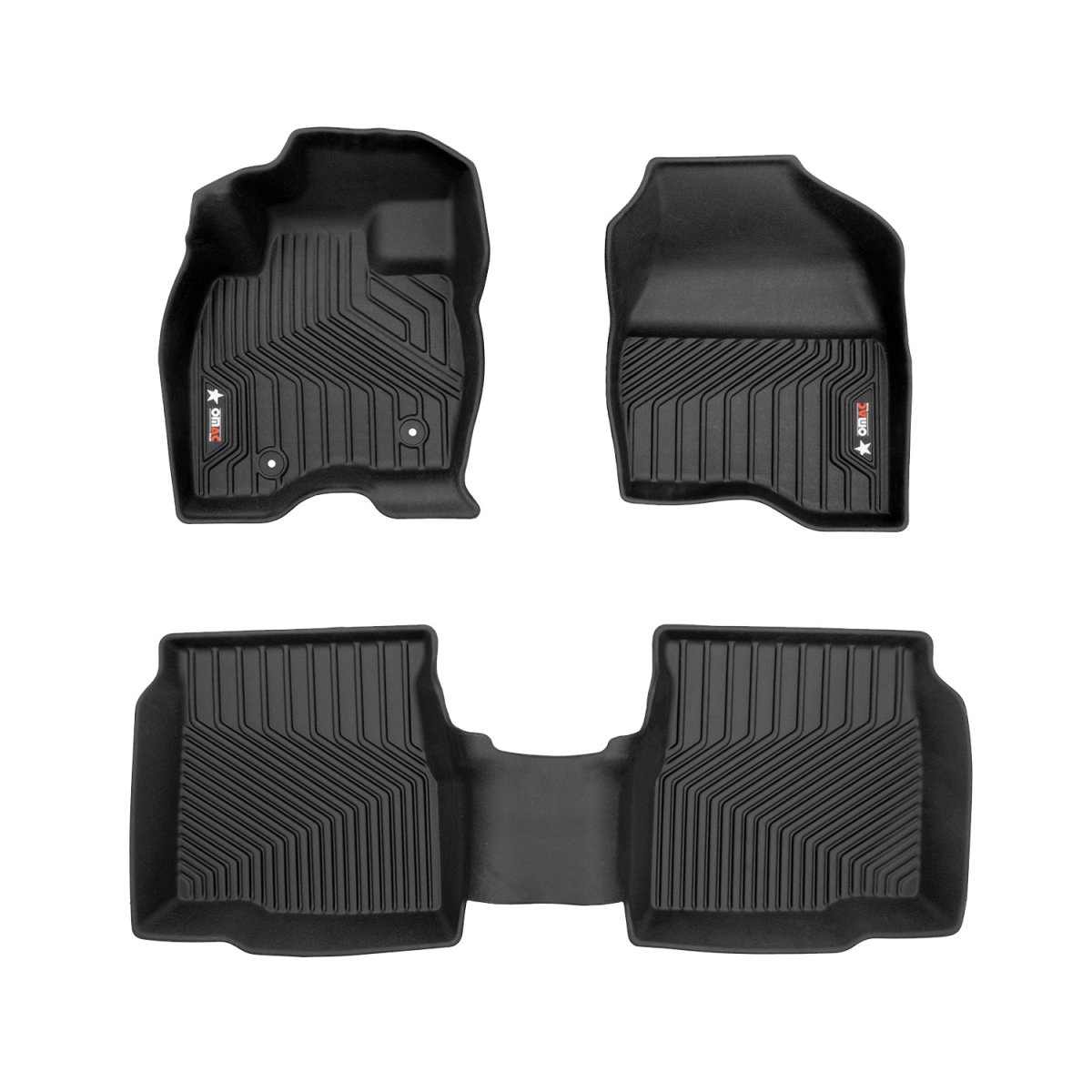 Ford Explorer Floor Mats - Front + Rear - Omac - Texan - '16-'19 Ford Explorer Floor Mats - Front + Rear - Omac - Texan - '16-'19